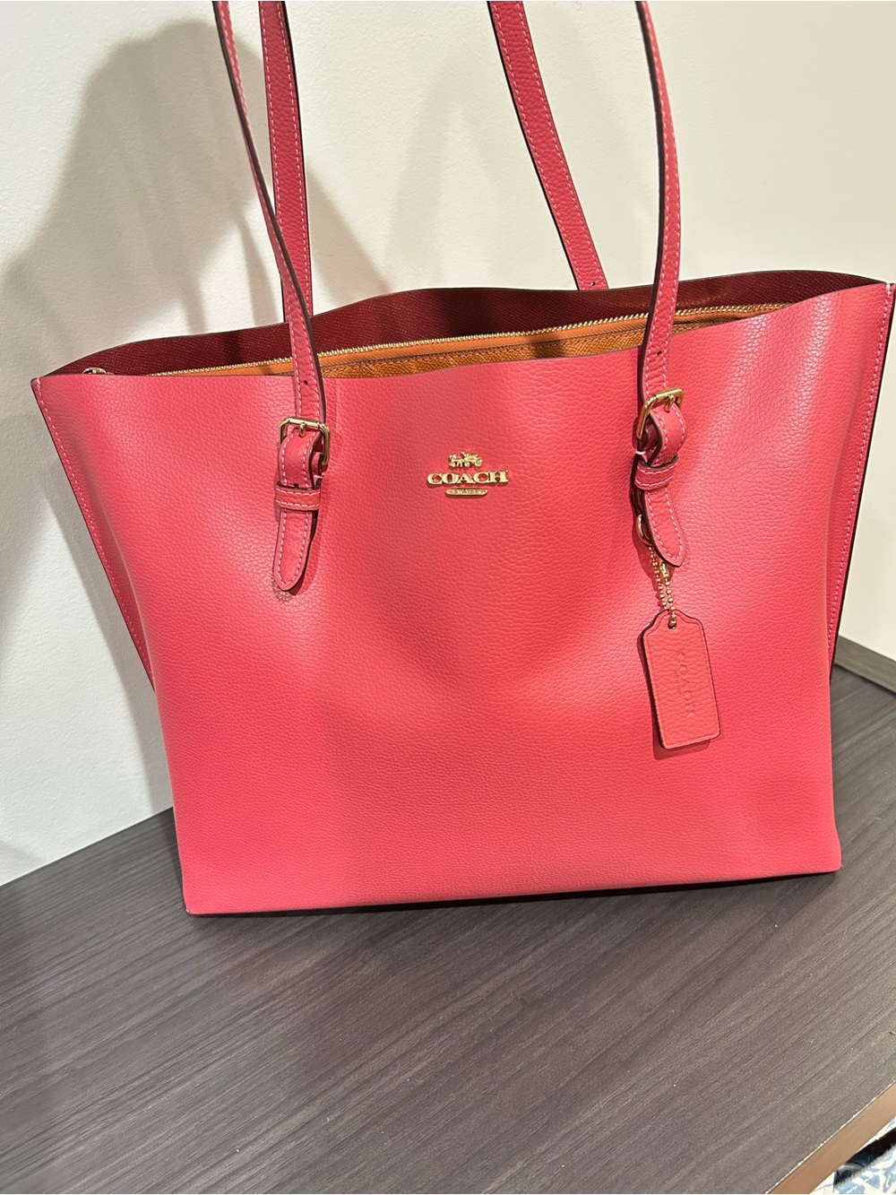Coach Mollie Tote Bag in Pink , Like New
